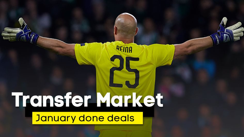 A complete list of all the completed transfer deals during the January transfer window