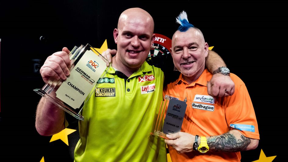 MVG beat Peter Wright in the German Darts Grand Prix final (Pic: PDC Europe)