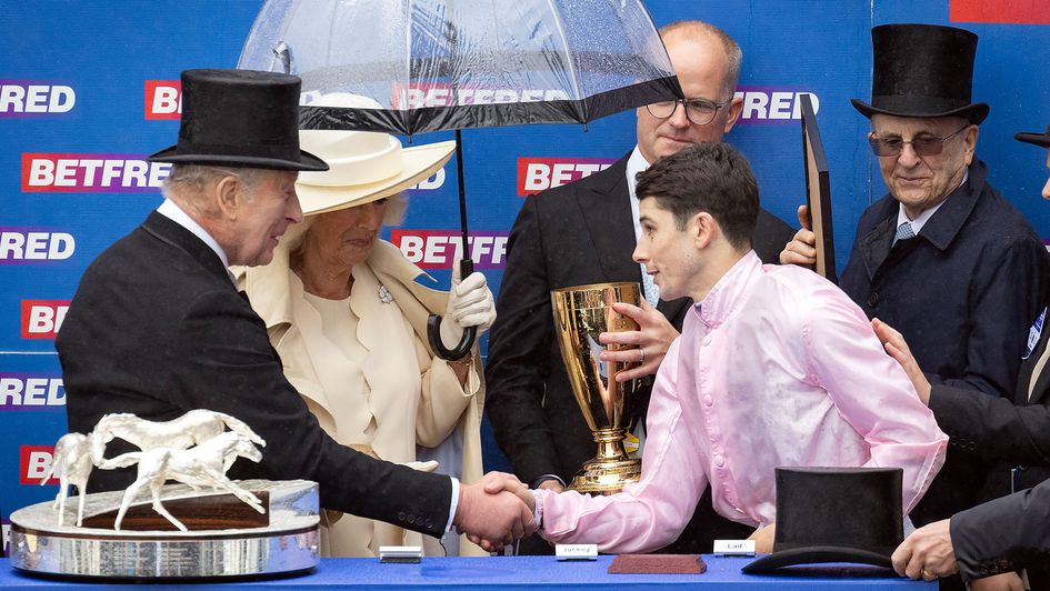 The umbrella was an essential accessory on Derby Day 2026