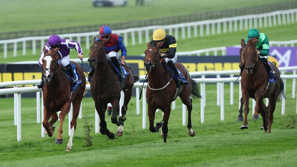 Noble Exhibit on his way to winning the Beresford Stakes