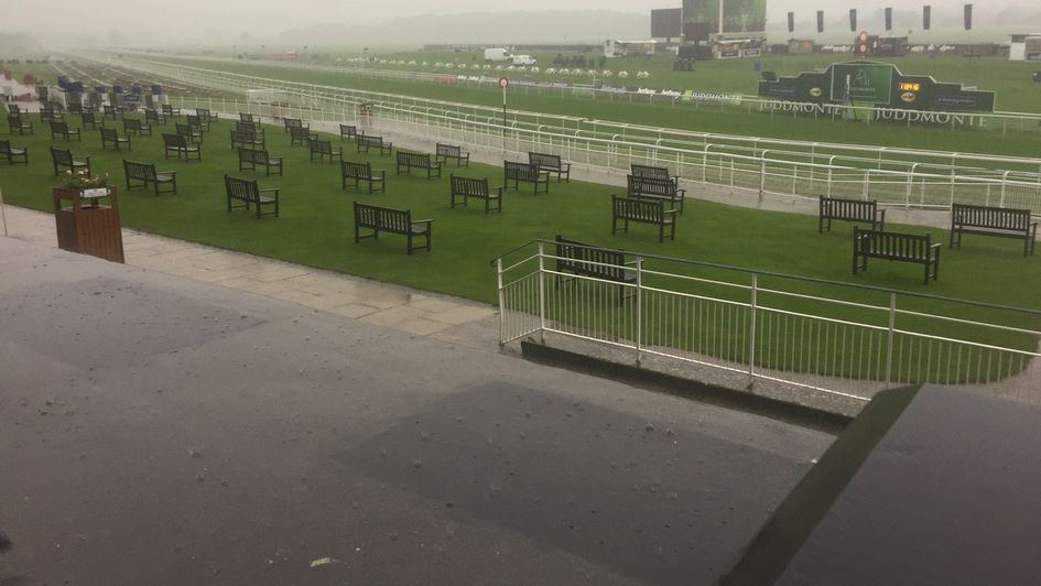 York Live! It's raining