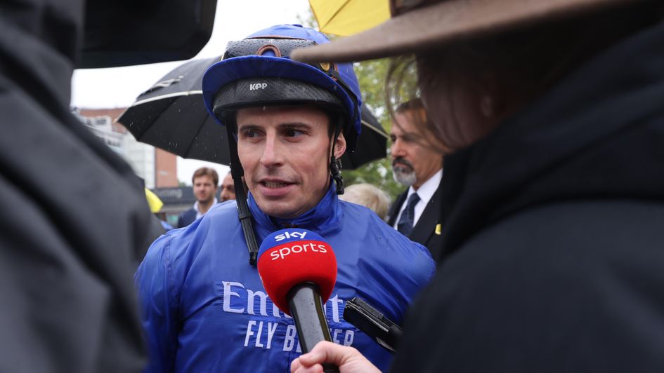 William Buick reacts to Word Of Truth's Mill Reef win