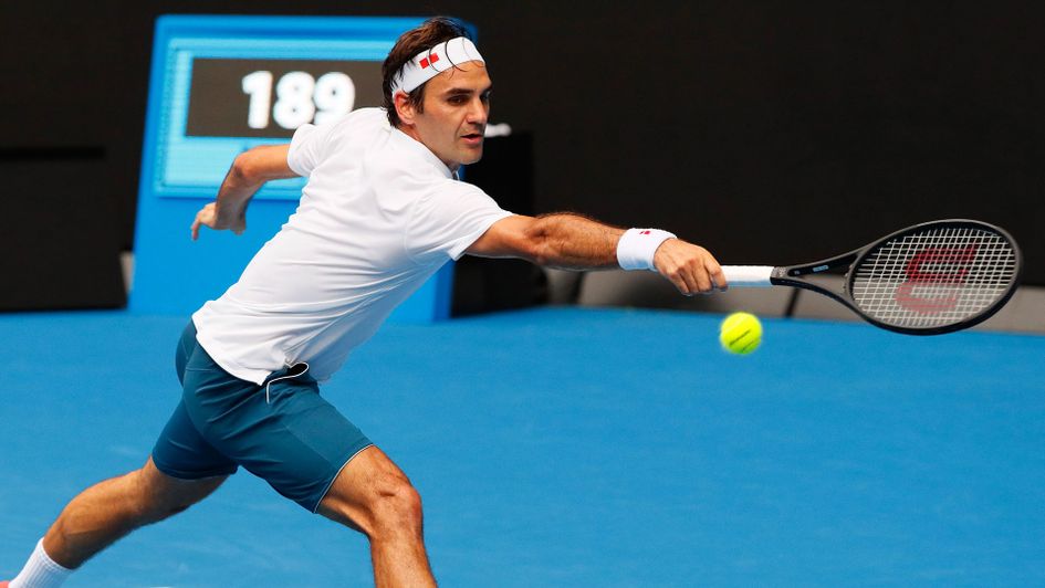 Roger Federer continues his hunt for a third successive Australian Open title