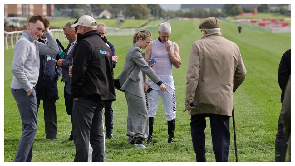Saffie Osborne and Paul Mulrennan are amongst those inspecting the track at Ayr