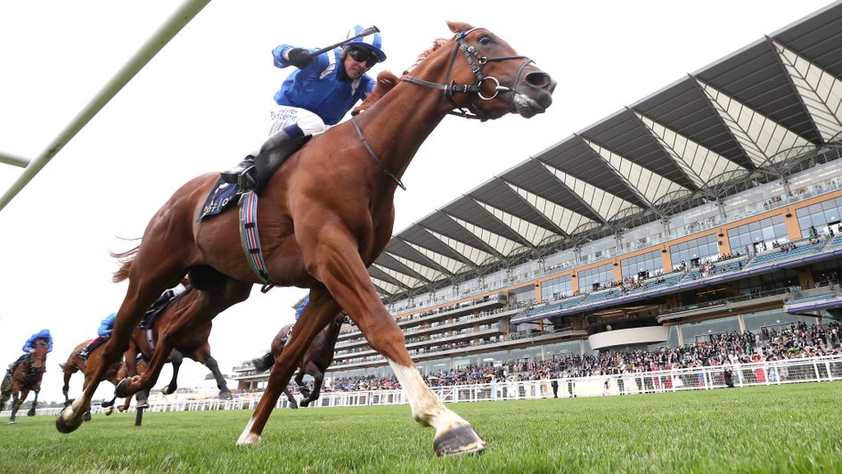 Mohaafeth winning on day three at Royal Ascot