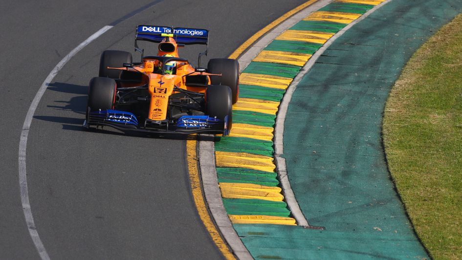 Lando Norris in action