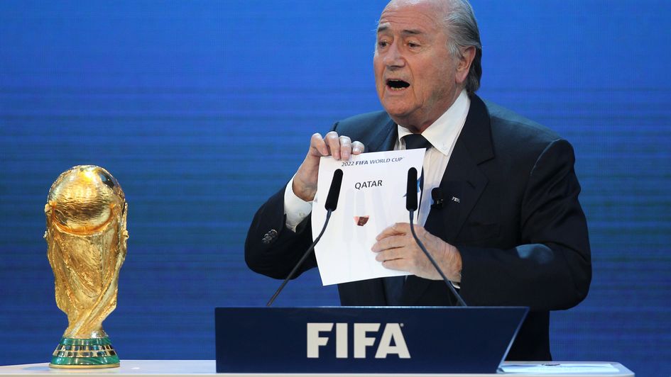 Sepp Blatter announces Qatar's successful bid