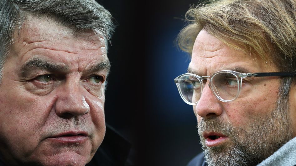 Sam Allardyce and Jurgen Klopp: Merseyside rivals