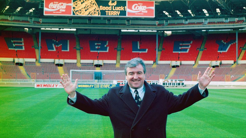 Terry Venables as England manager at Wembley
