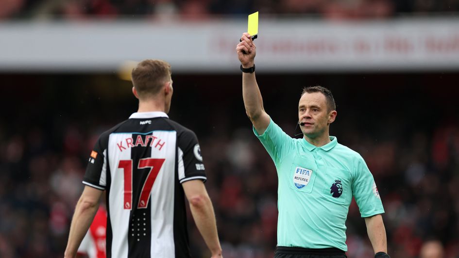 Newcastle's Krafth getting booked