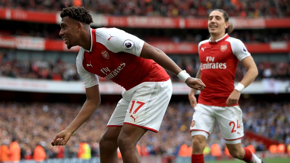 Alex Iwobi celebrates