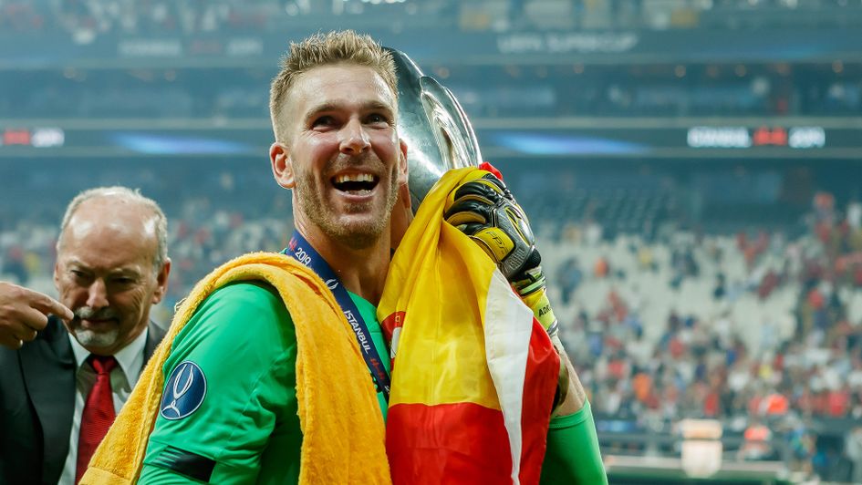 Liverpool goalkeeper Adrian won the Super Cup