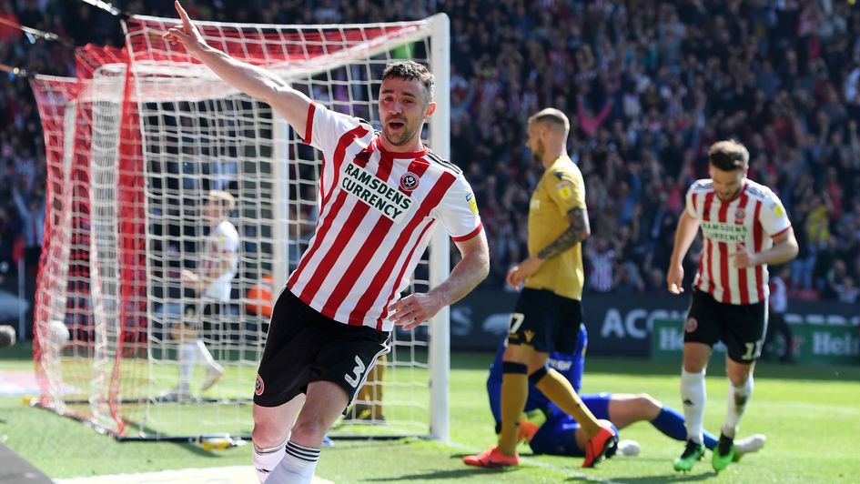 Enda Stevens doubles Sheff United's lead against Nottingham Forest