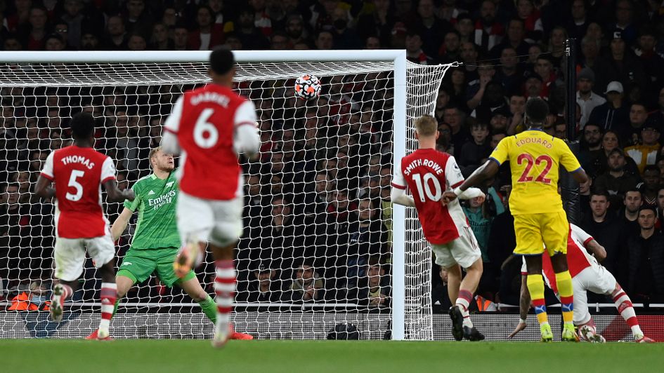 Odsonne Edouard scores against Arsenal