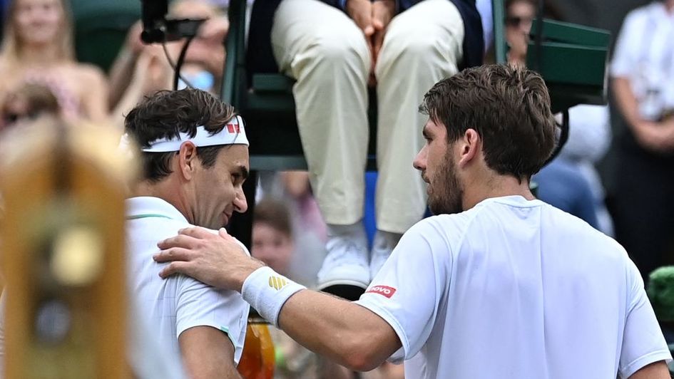 Cameron Norrie after his defeat to Roger Federer at Wimbledon