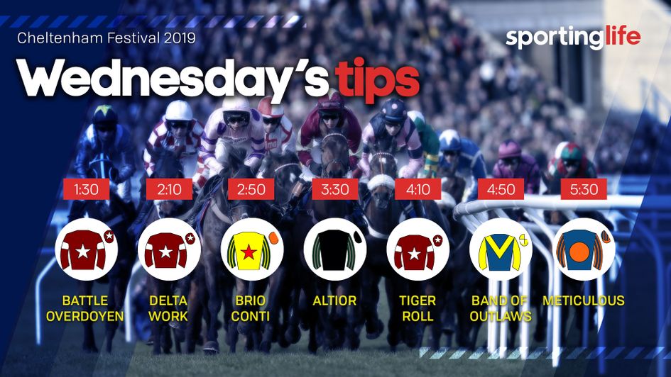 Sporting Life's tips for each race on day two of the Cheltenham Festival