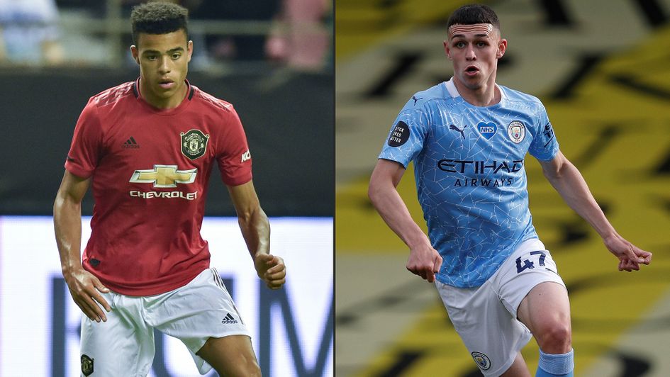 Mason Greenwood (left) and Phil Foden have been sent home by England