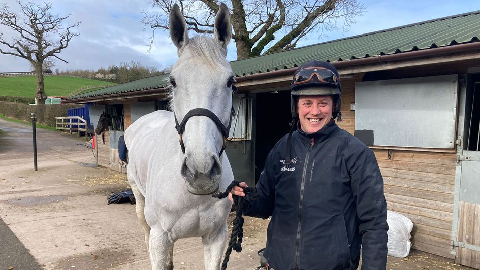 Grey Dawning pictured at the Skelton yard