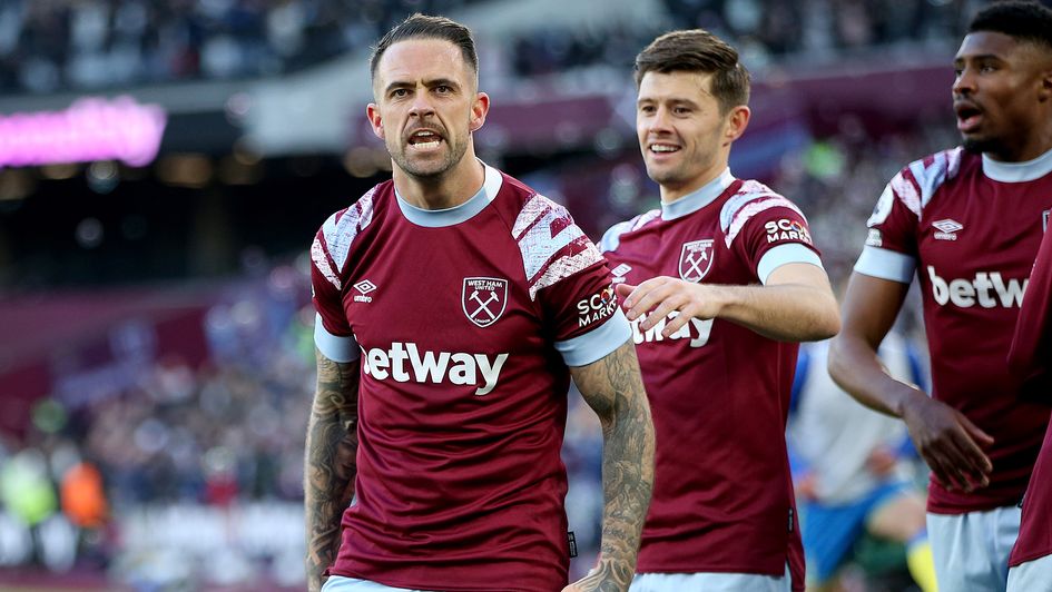 Danny Ings celebrates a goal against Nottingham Forest
