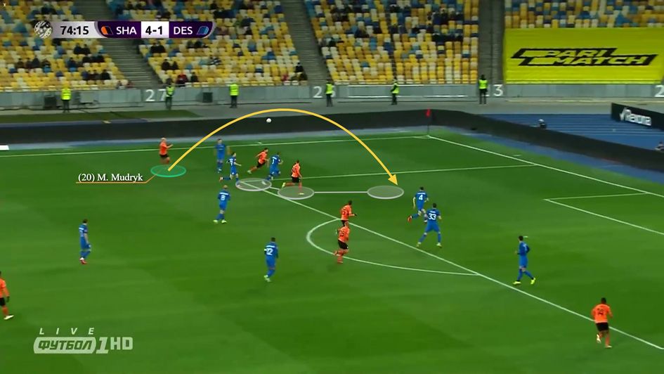 Image 4 - Wonderfully weighted through ball over the top