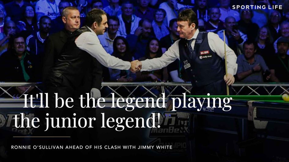 Ronnie O'Sullivan looks ahead to his clash with Jimmy White
