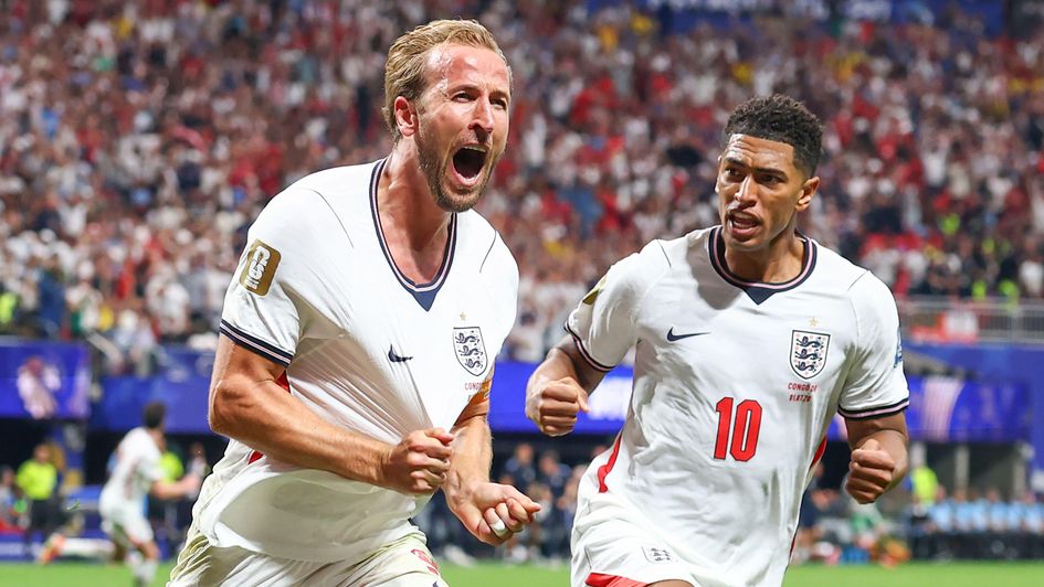 Harry Kane and Jude Bellingham celebrate against DR Congo