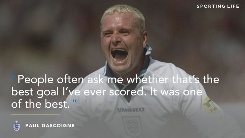 Paul Gascoigne on "that" goal against Scotland