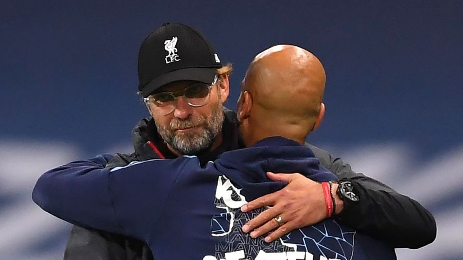 Jurgen Klopp and Pep Guardiola