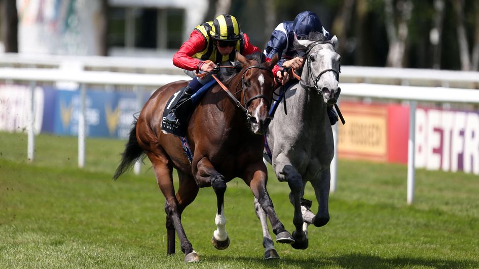 Elusive Kate wins the Falmouth Stakes