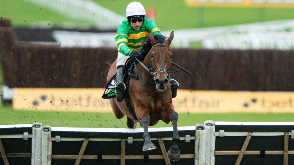 The New Lion on his way to Unibet Hurdle victory