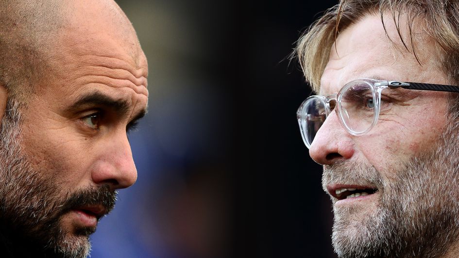 Pep Guardiola (left) and Jurgen Klopp