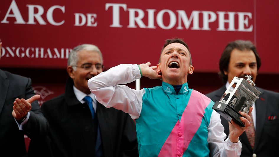 Frankie Dettori celebrates