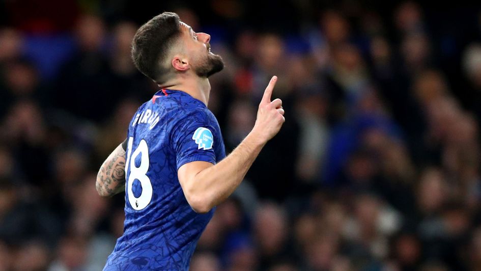 Olivier Giroud has not scored in the league for Chelsea this season