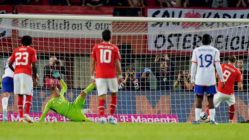 Marcel Sabitzer scored from the penalty spot