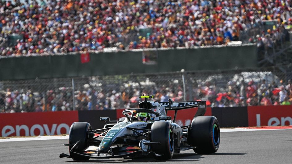 Lando Norris during qualifying