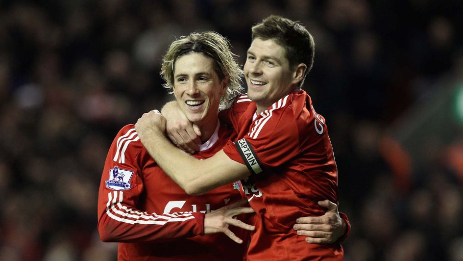 Fernando Torres and Steven Gerrard during their Liverpool days