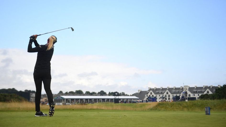 Lexi Thompson in action at Carnoustie