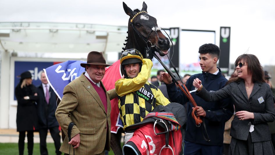 Shishkin pictured after winning the Sky Bet Supreme