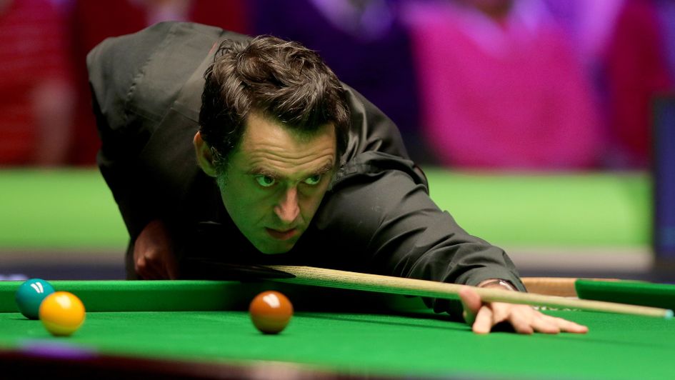 Ronnie O'Sullivan on his way to victory in York