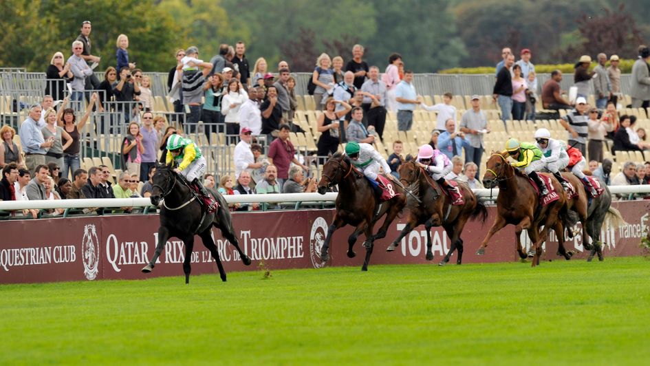 Wootton Bassett wins the Prix Jean-Luc Lagardere at Longchamp