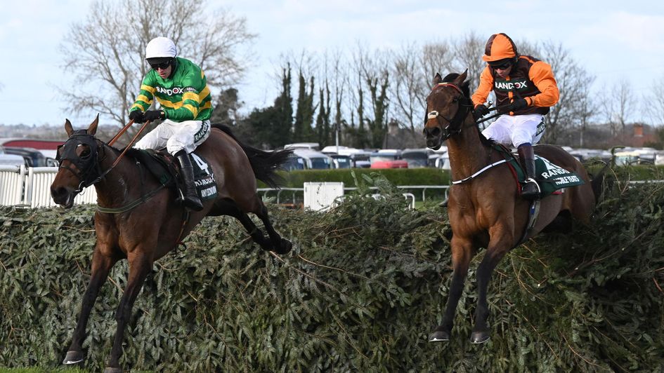 Noble Yeats (right) has Any Second Now's measure at Aintree