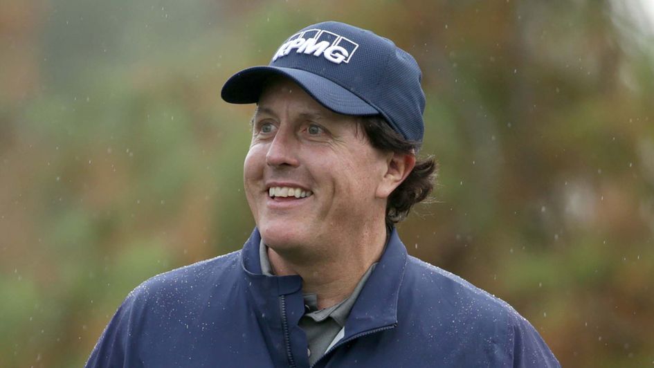 Phil Mickelson all smiles