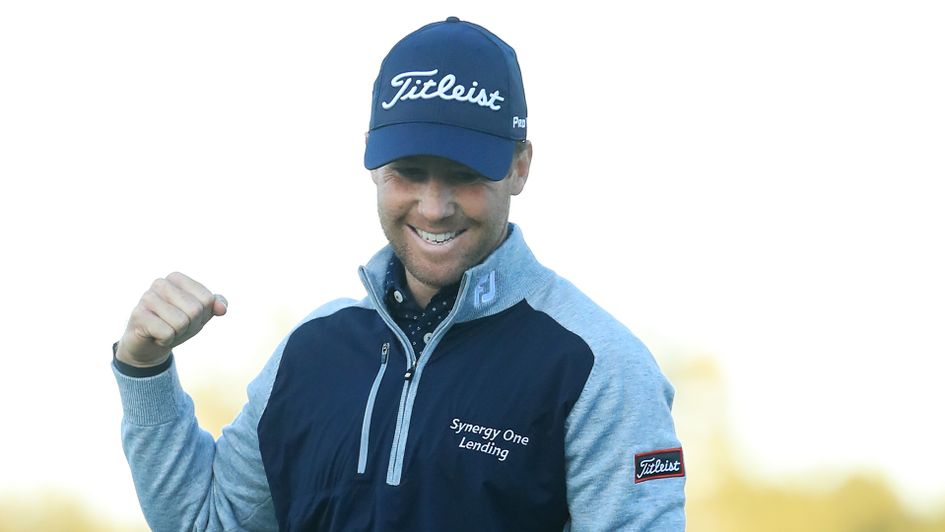 Tyler Duncan of the United States celebrates
