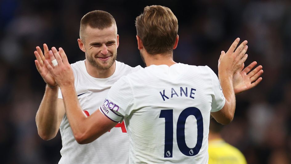 Eric Dier and Harry Kane celebrate