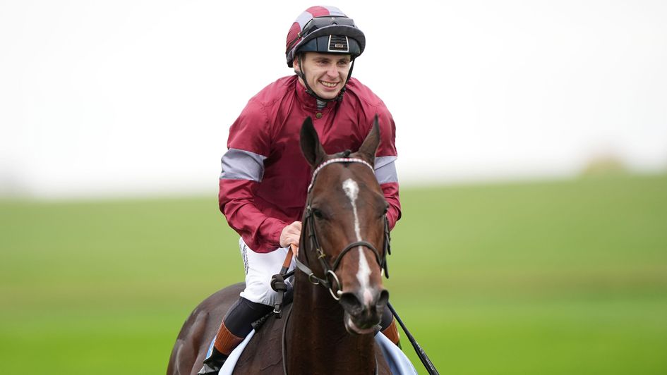 Alexis Pouchin is all smiles after winning on Beauvatier