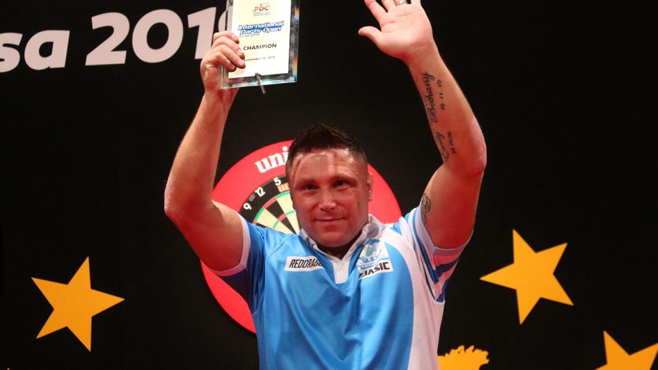 Gerwyn Price wins the International Darts Open (Picture: Tobias Wenzel, PDC Europe)