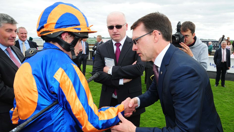 Aidan O'Brien with Ryan Moore