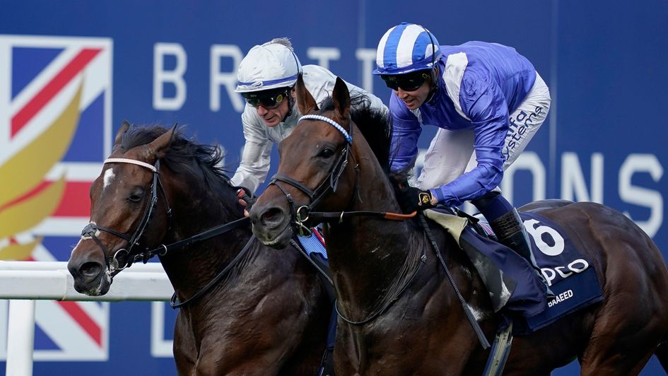 Baaeed (right), a son of Sea The Stars, developed into a top-class miler