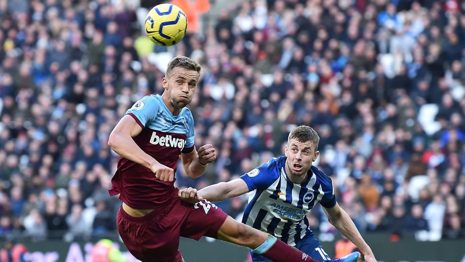 Tomas Soucek: West Ham midfielder made his Premier League debut against Brighton