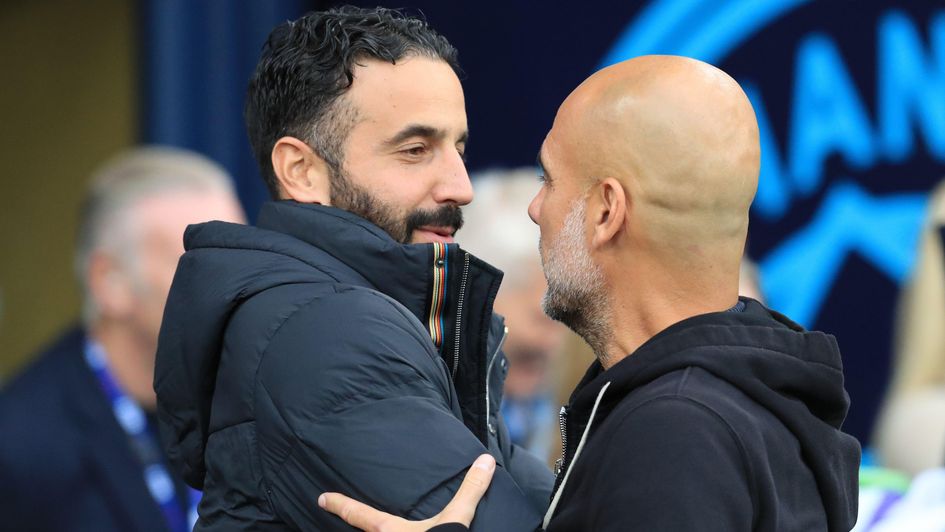 Ruben Amorim and Pep Guardiola